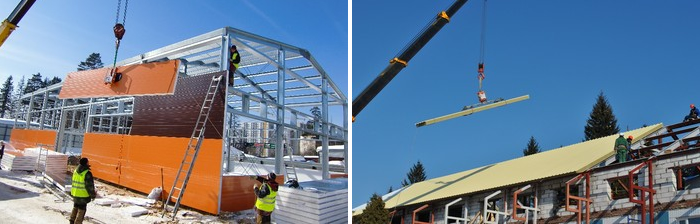 стоимость монтажа сэндвич-панелей