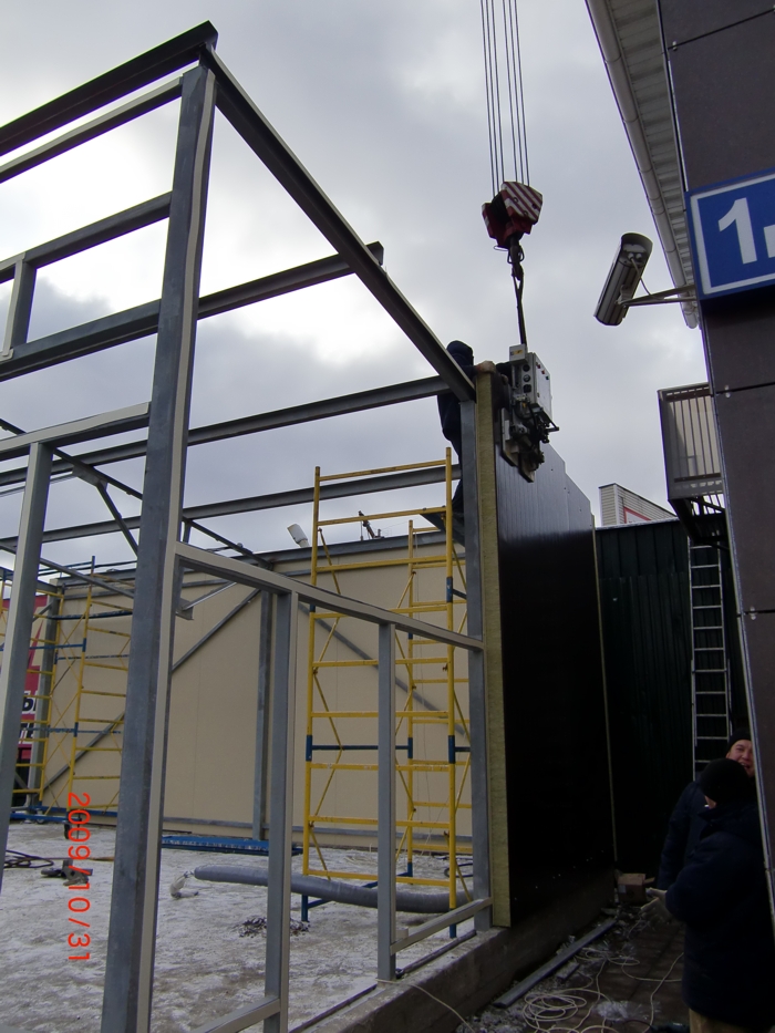 Монтаж сэндвич панелей в строительстве Монтаж сэндвич панелей в строительстве