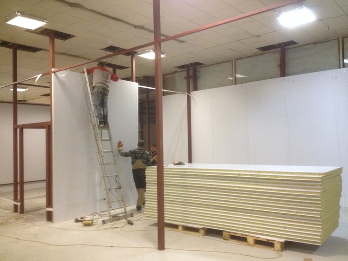 Перегородки из сэндвич-панелей Перегородки из сэндвич-панелей